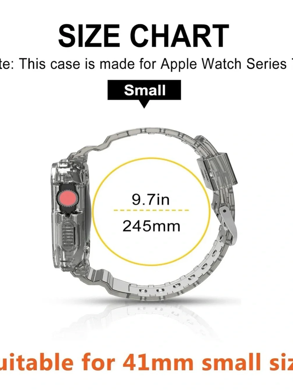 Durable Transparent Clear iWatch Bands Soft TPU Sport Band